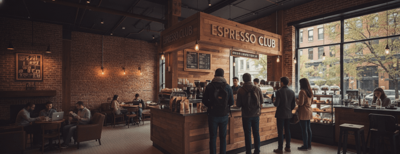 Coffee shop interior
